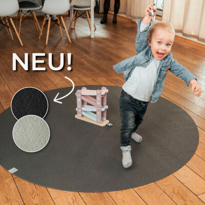 NEU! - Rund in schwarz und hellgrau - 