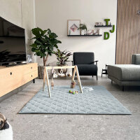 Sanosoft Krabbeldecke 120x120cm Hellblau