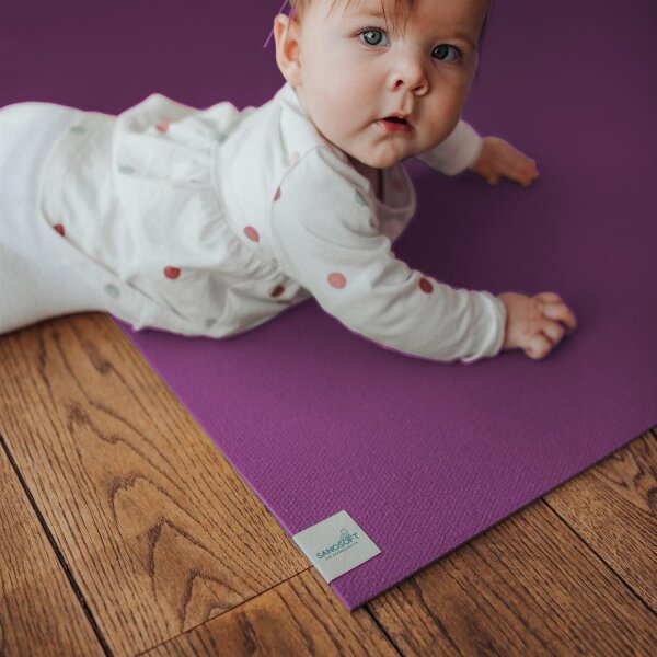 Sanosoft® Krabbelmatte 120cmx170cm Pflaume