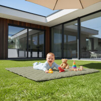 Sanosoft Krabbeldecke Soft-Cord Khaki Grün 130x150cm