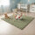 Sanosoft Krabbeldecke Soft-Cord Khaki Grün 130x150cm