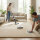 Sanosoft samtweicher und kuscheliger Krabbelteppich Sand / Beige 200 x 300 cm