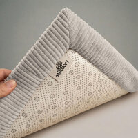 Sanosoft samtweicher und kuscheliger Krabbelteppich Hellgrau 100x150cm