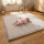Sanosoft samtweicher und kuscheliger Krabbelteppich Hellgrau 100x150cm
