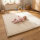 Sanosoft samtweicher und kuscheliger Krabbelteppich Sand / Beige 120 x 180 cm
