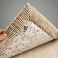 Sanosoft samtweicher und kuscheliger Krabbelteppich Sand / Beige 160x230cm