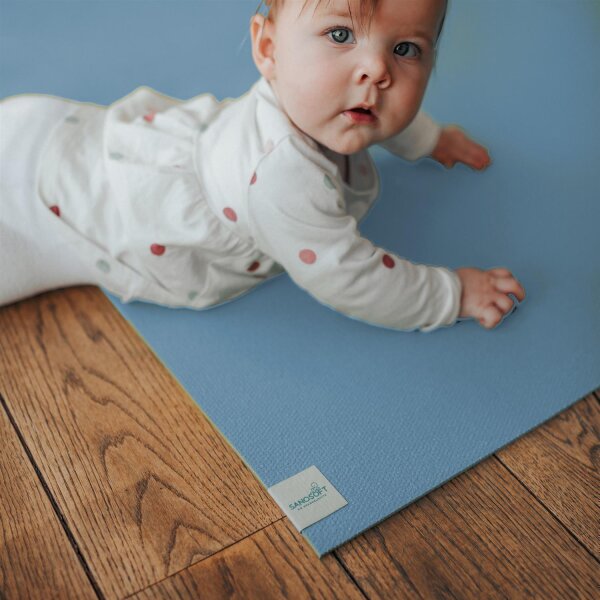 Sanosoft® Krabbelmatte 180cmx200cm Hellblau